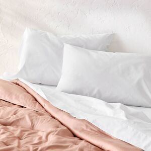 Open Box - Casaluna - Standard 400 Thread Count Percale Pillowcases Whit White